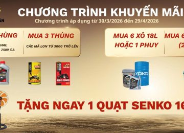 📢 CHƯƠNG TRÌNH KHUYẾN MÃI VÀNG: MUA NHỚT YOKO – TẶNG QUẠT SENKO CAO CẤP! 🌪️